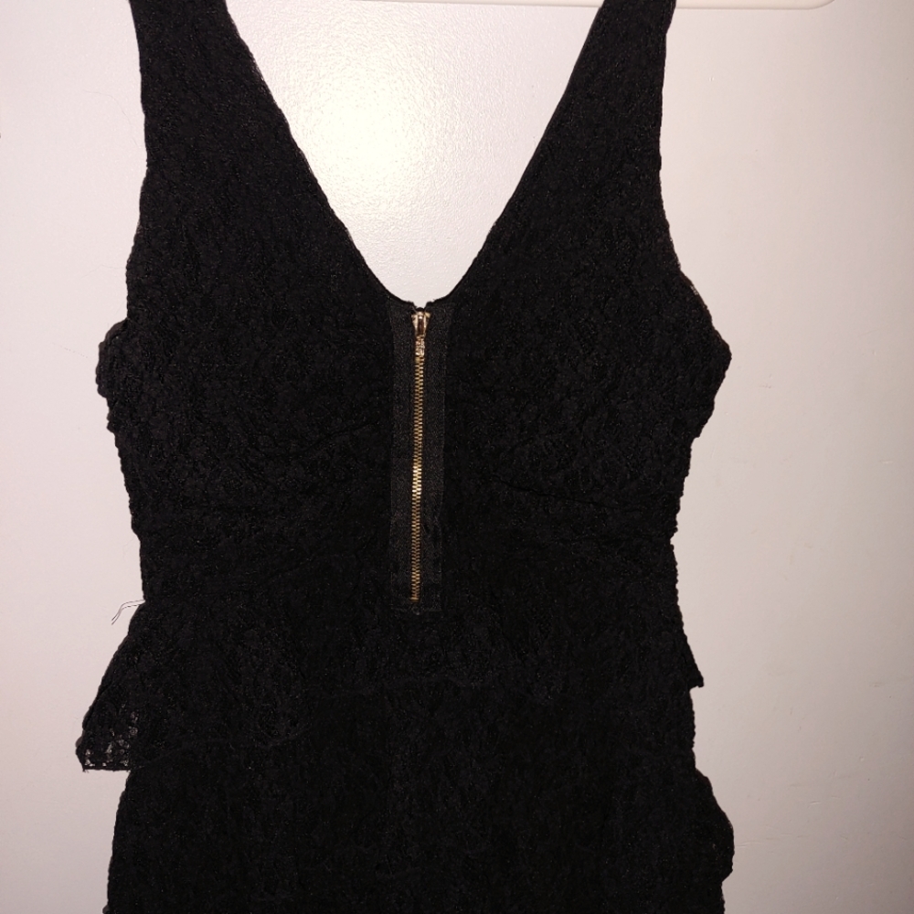 Moda lacey layered baby doll top